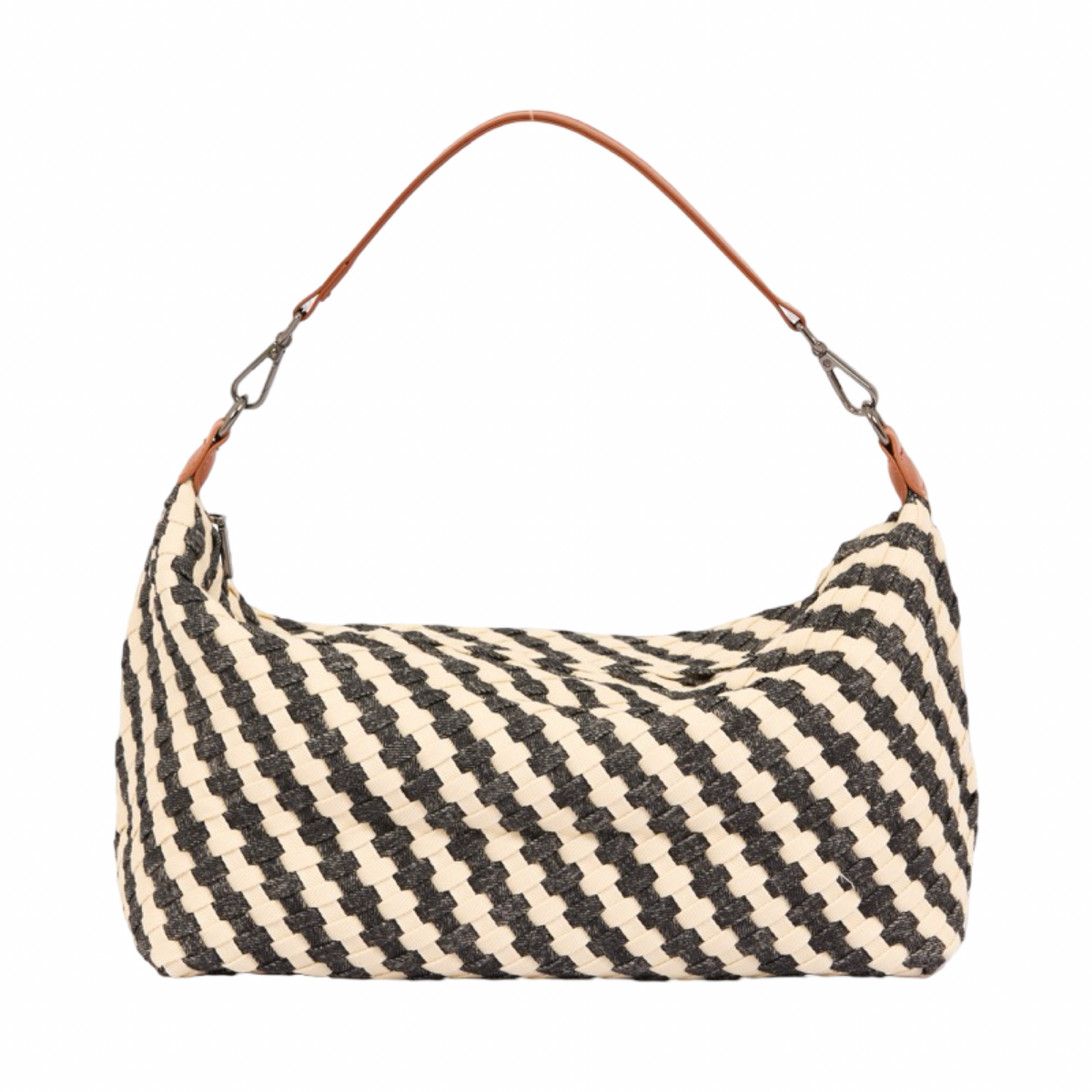 Signature Weave – Denim Hobo – Black/White