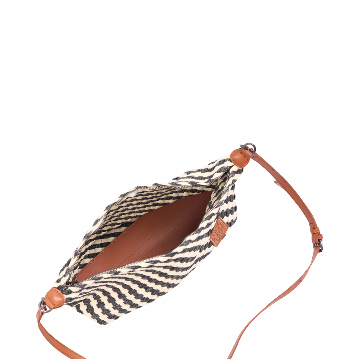 Signature Weave – Denim Hobo – Black/White
