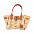 Everyday Earth – Straw Mini Satchel Bag S – Brown