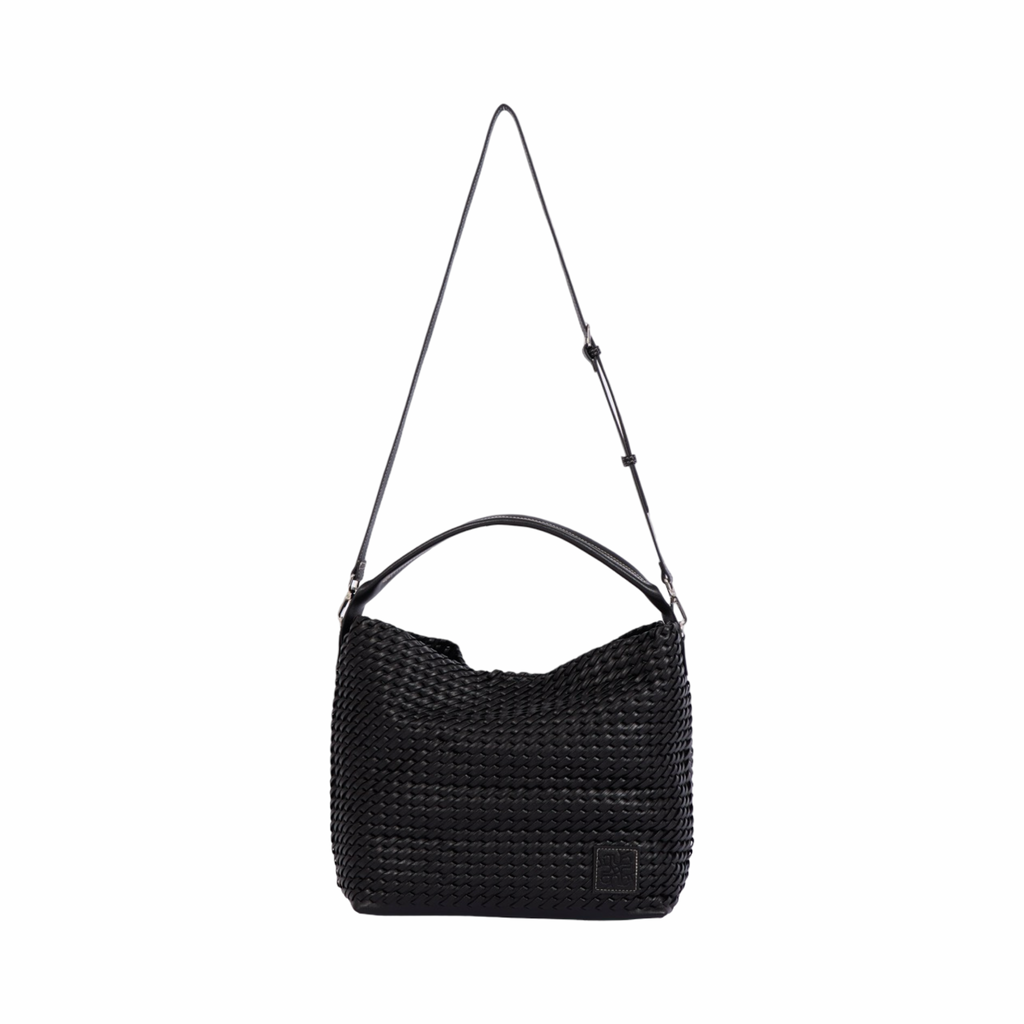 Woven Tote Bag L – Black