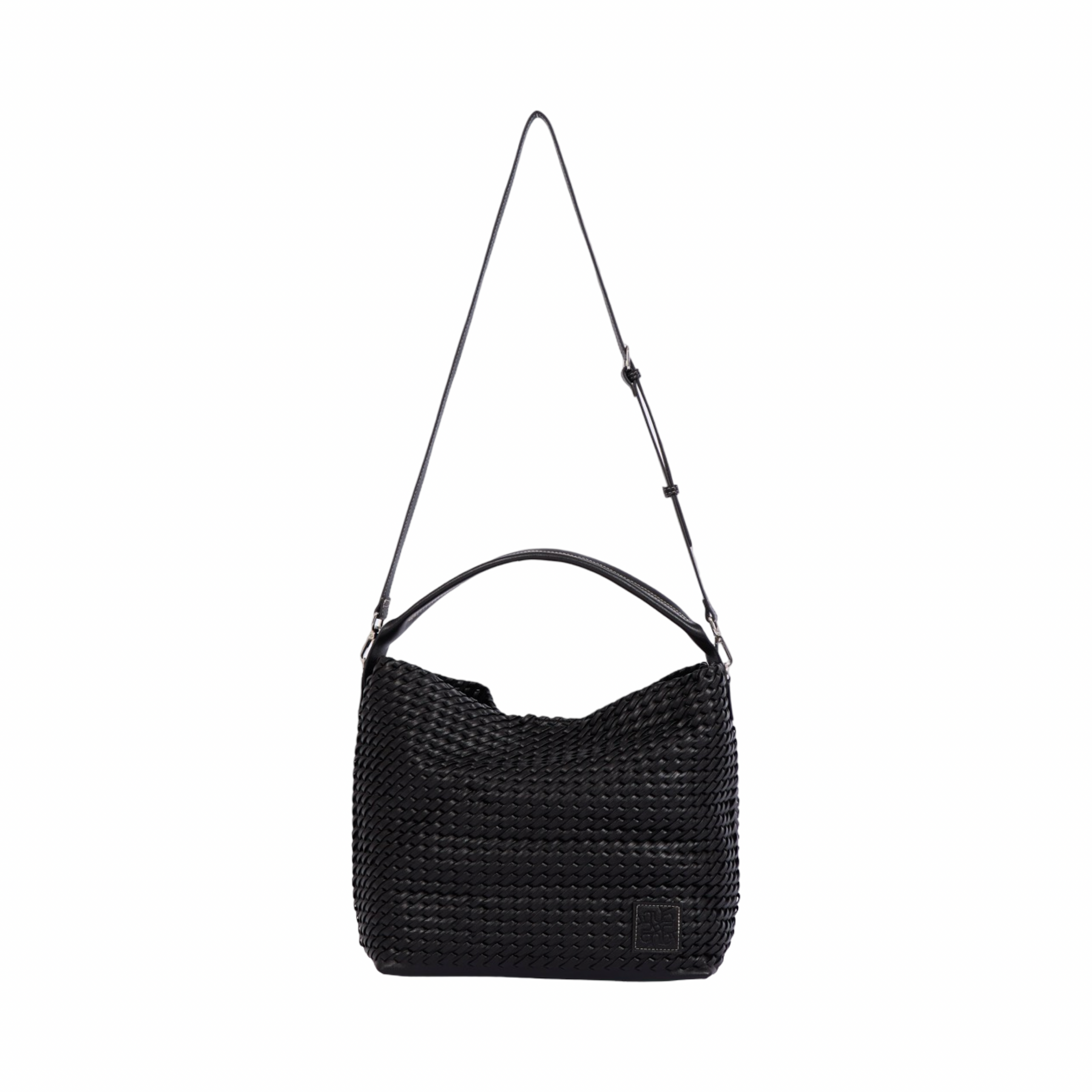 Woven Tote Bag L – Black
