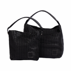 Urban Weave – Woven Tote Bag L – Black