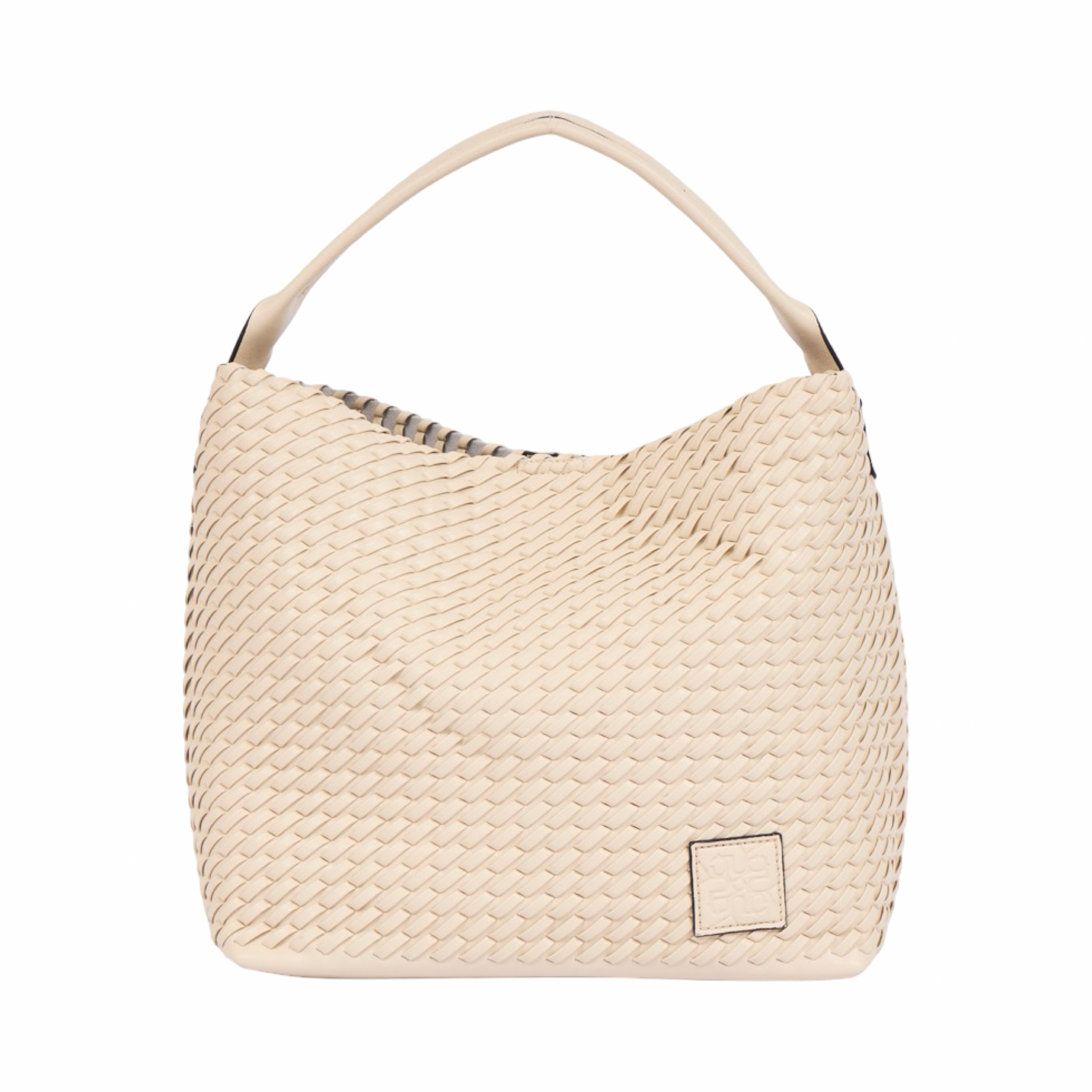 Woven Tote Bag L – Beige