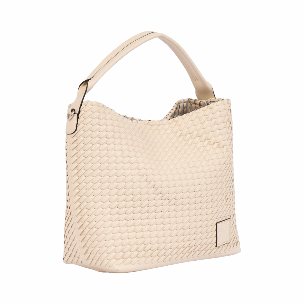 Woven Tote Bag L – Beige