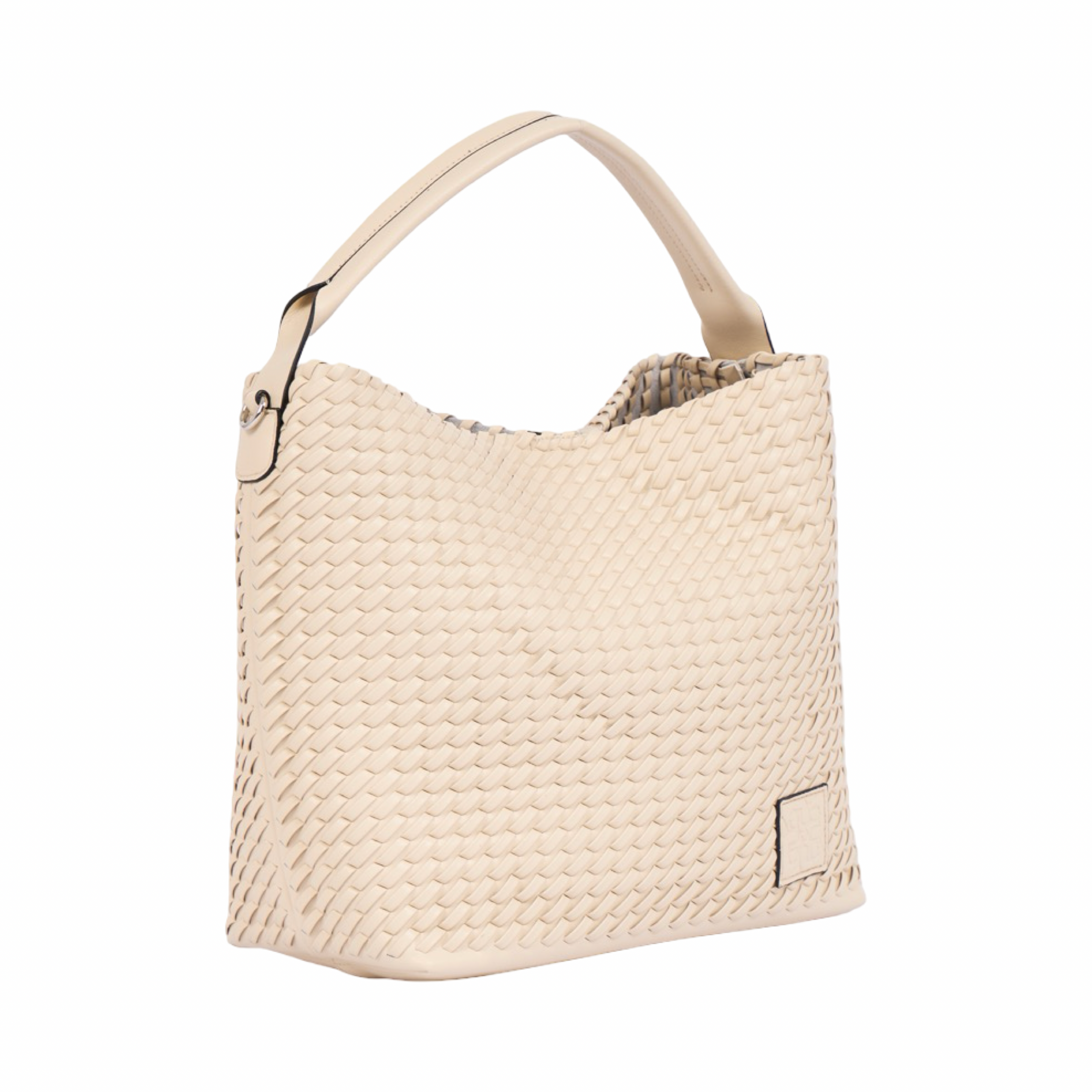 Woven Tote Bag L – Beige