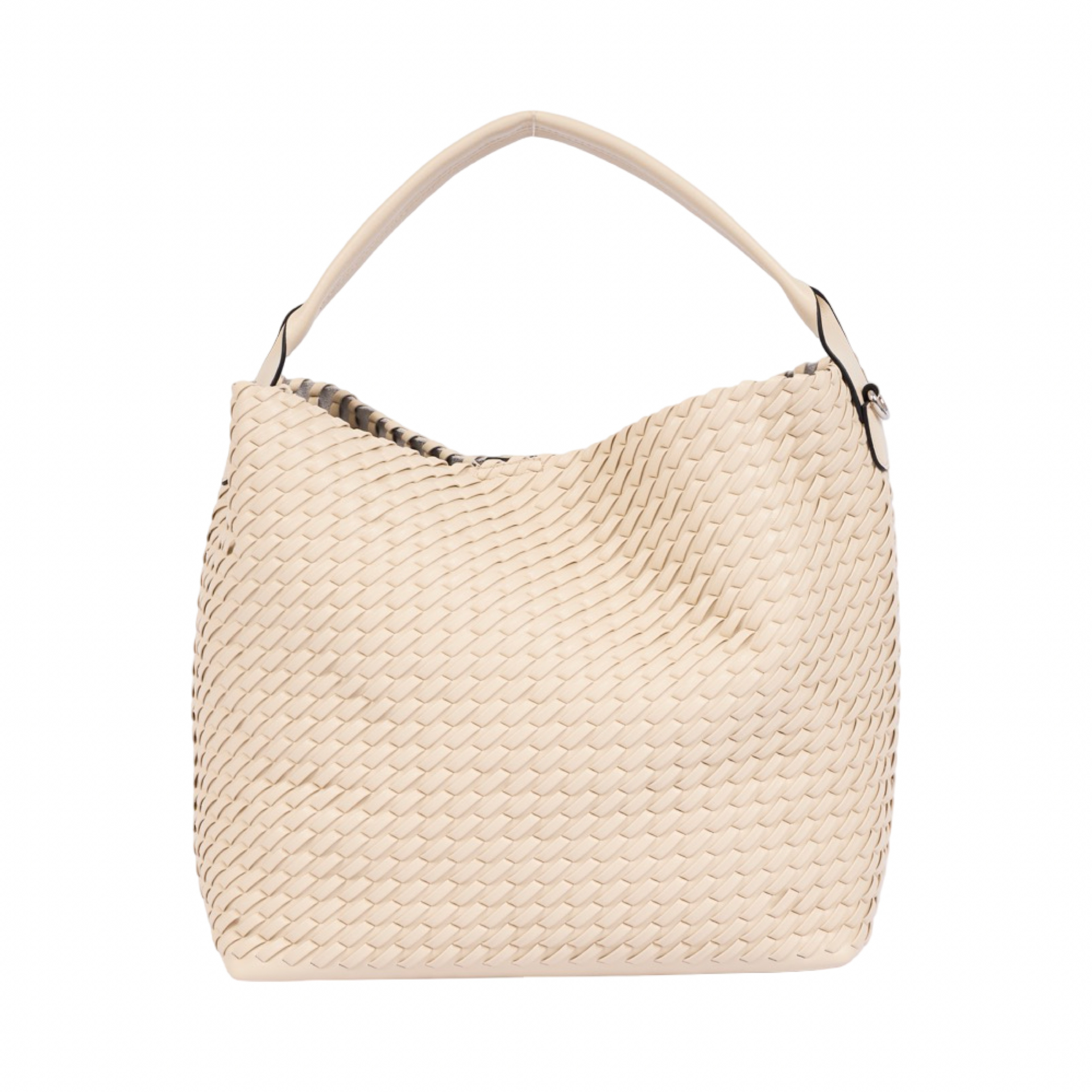 Woven Tote Bag L – Beige