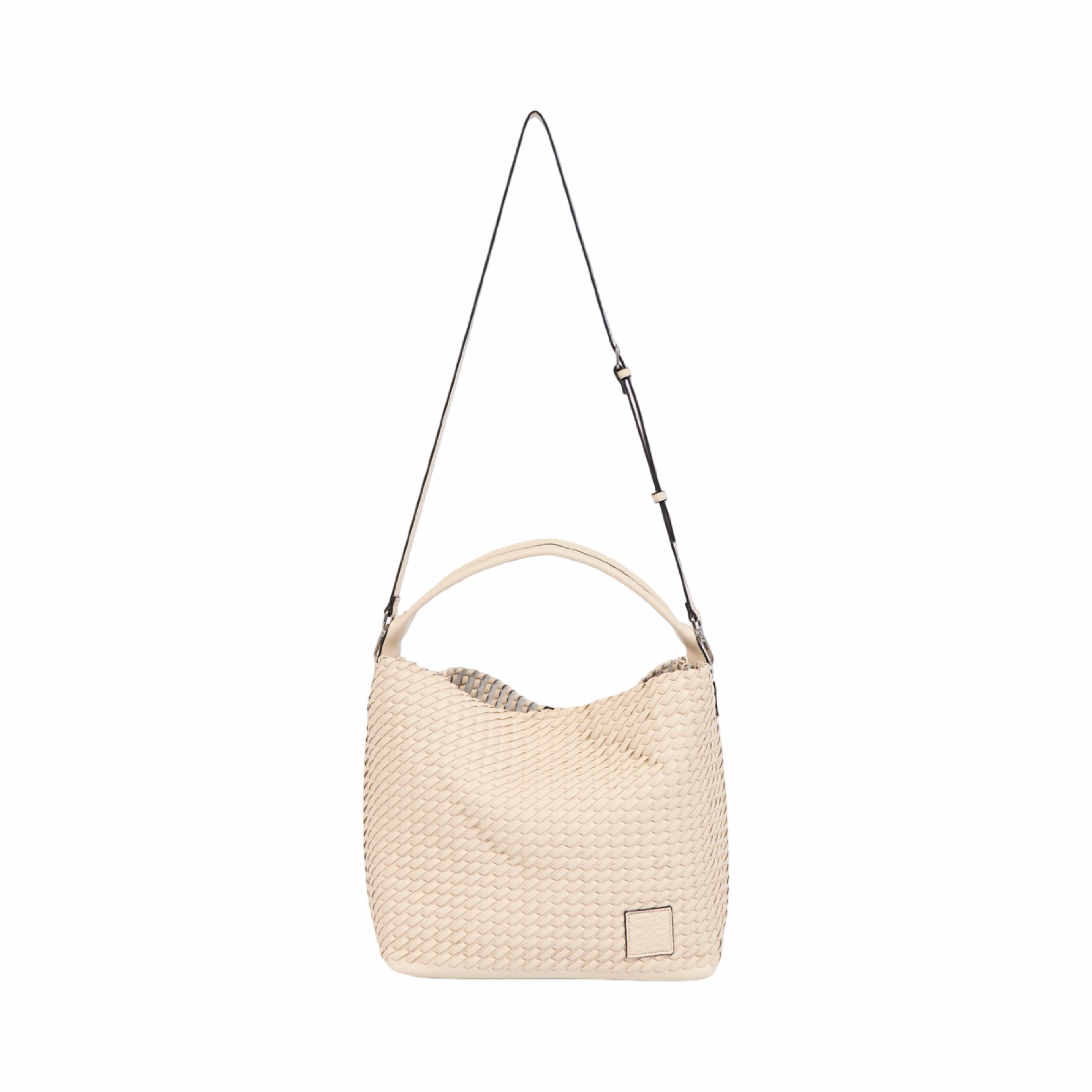 Woven Tote Bag L – Beige