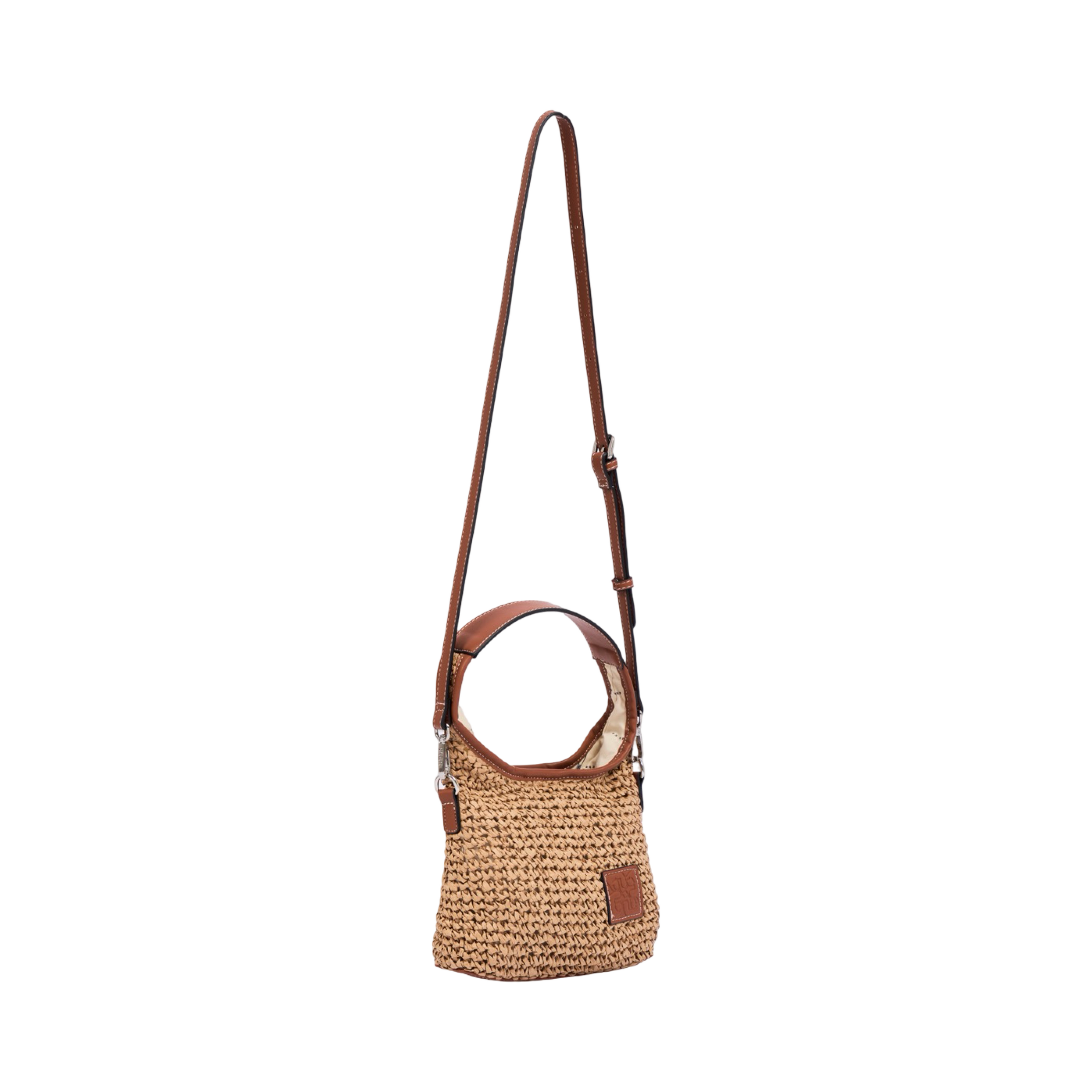 Everyday Earth – Straw Hobo Tote Bag M – Brown