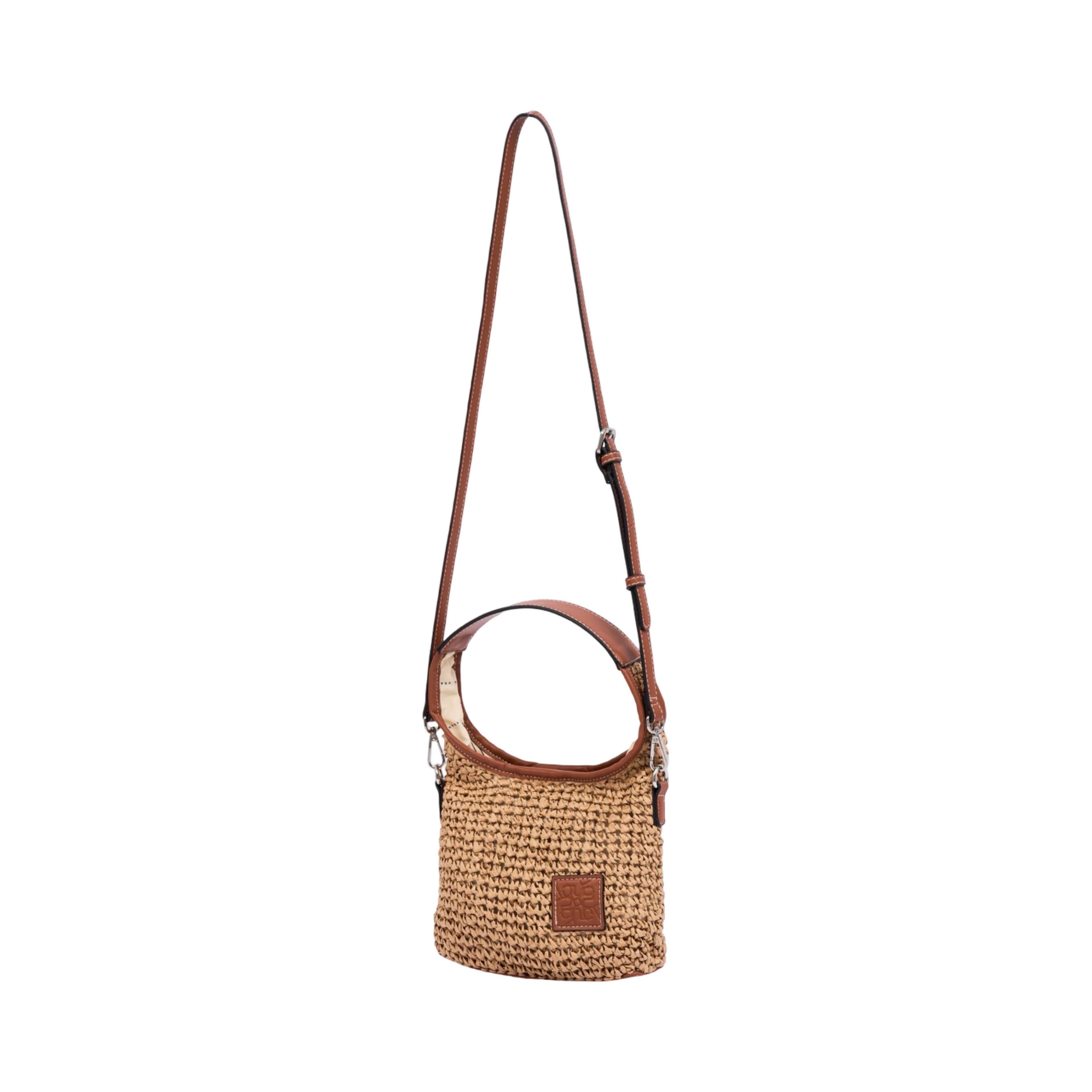 Everyday Earth – Straw Hobo Tote Bag M – Brown