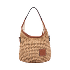 Artisan Vovage – Straw Hobo Tote Bag M – Brown
