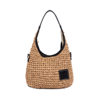 Artisan Vovage – Straw Hobo Tote Bag M – Black