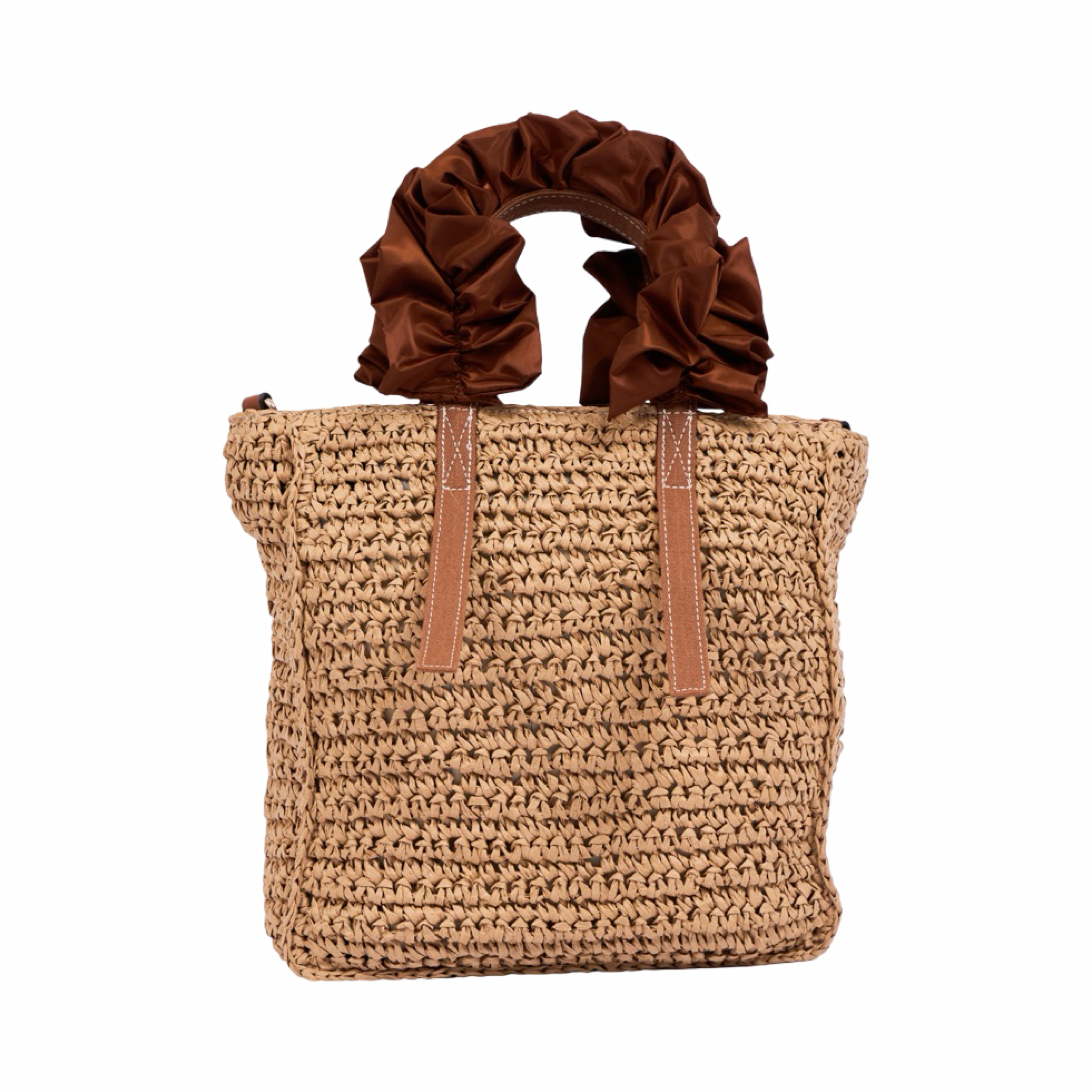 Everyday Earth – Straw Tote Bag – Brown