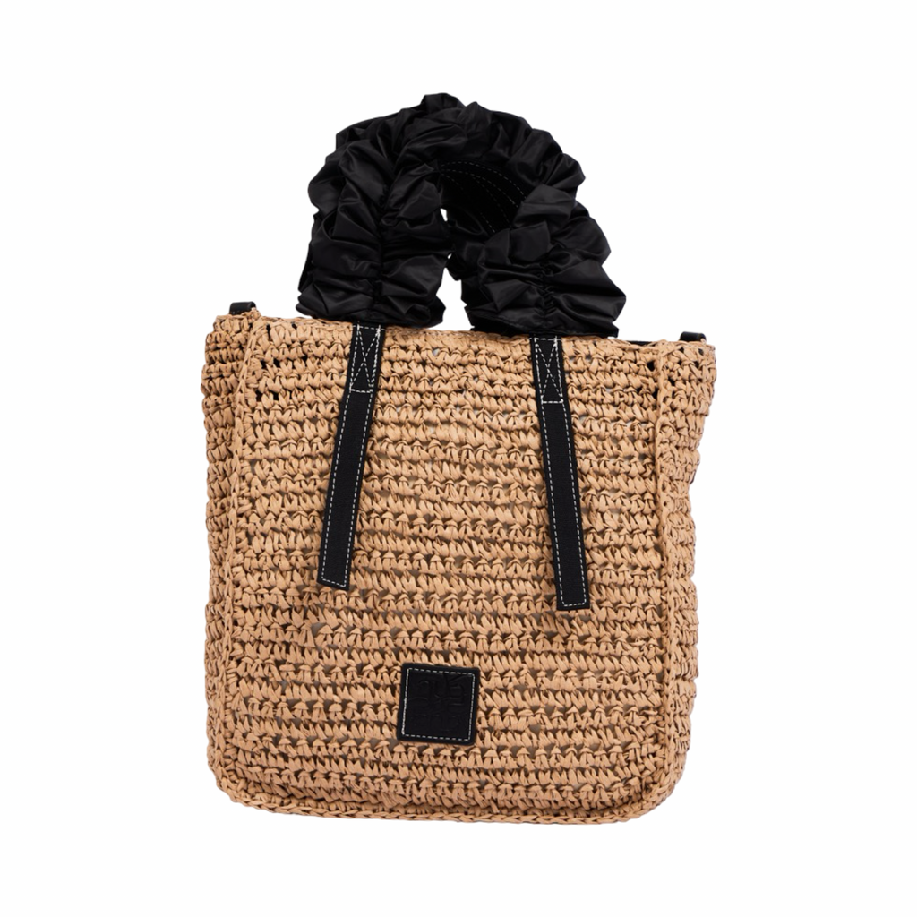 Everyday Earth – Straw Tote Bag – Black
