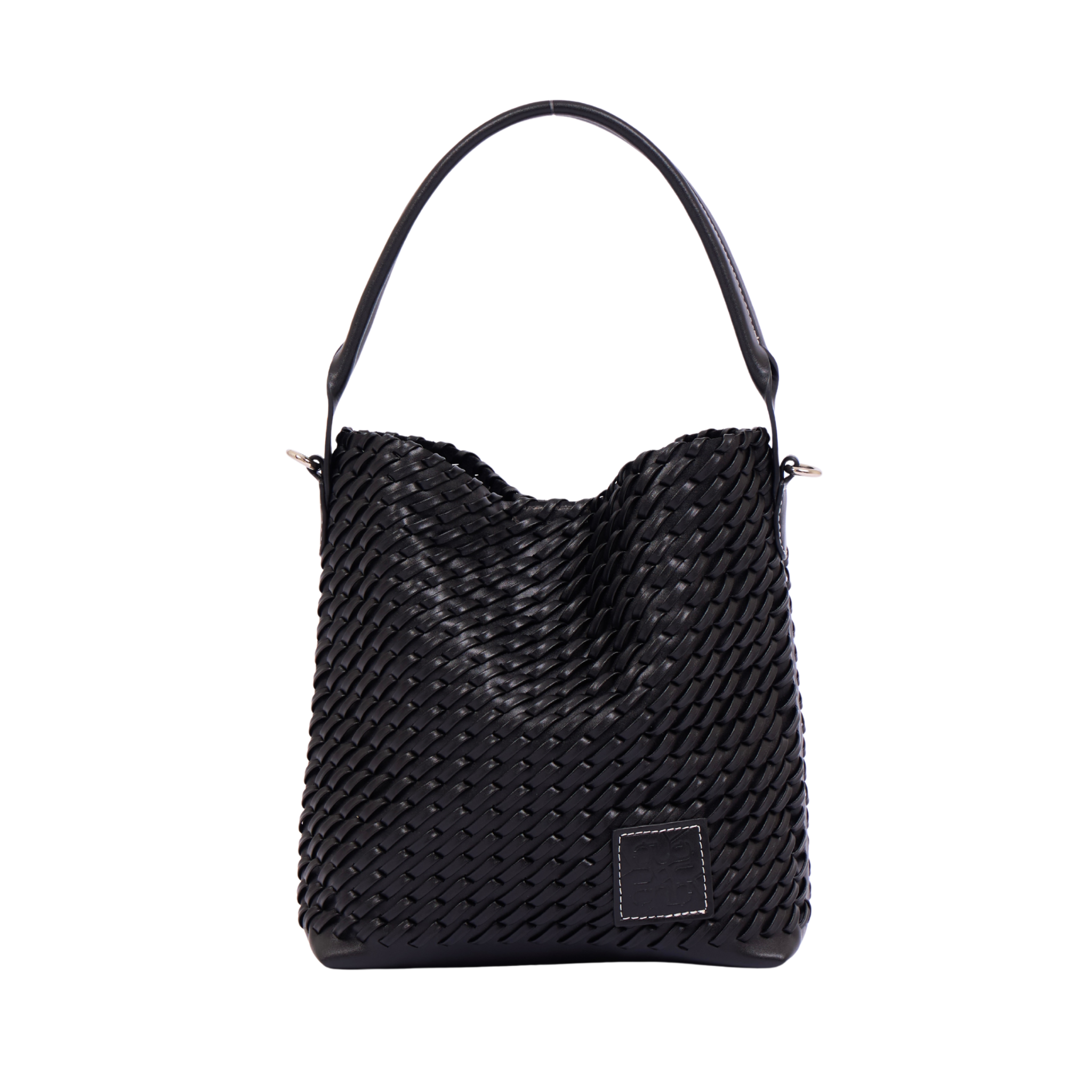 Urban Weave – Woven Tote Bag S – Black