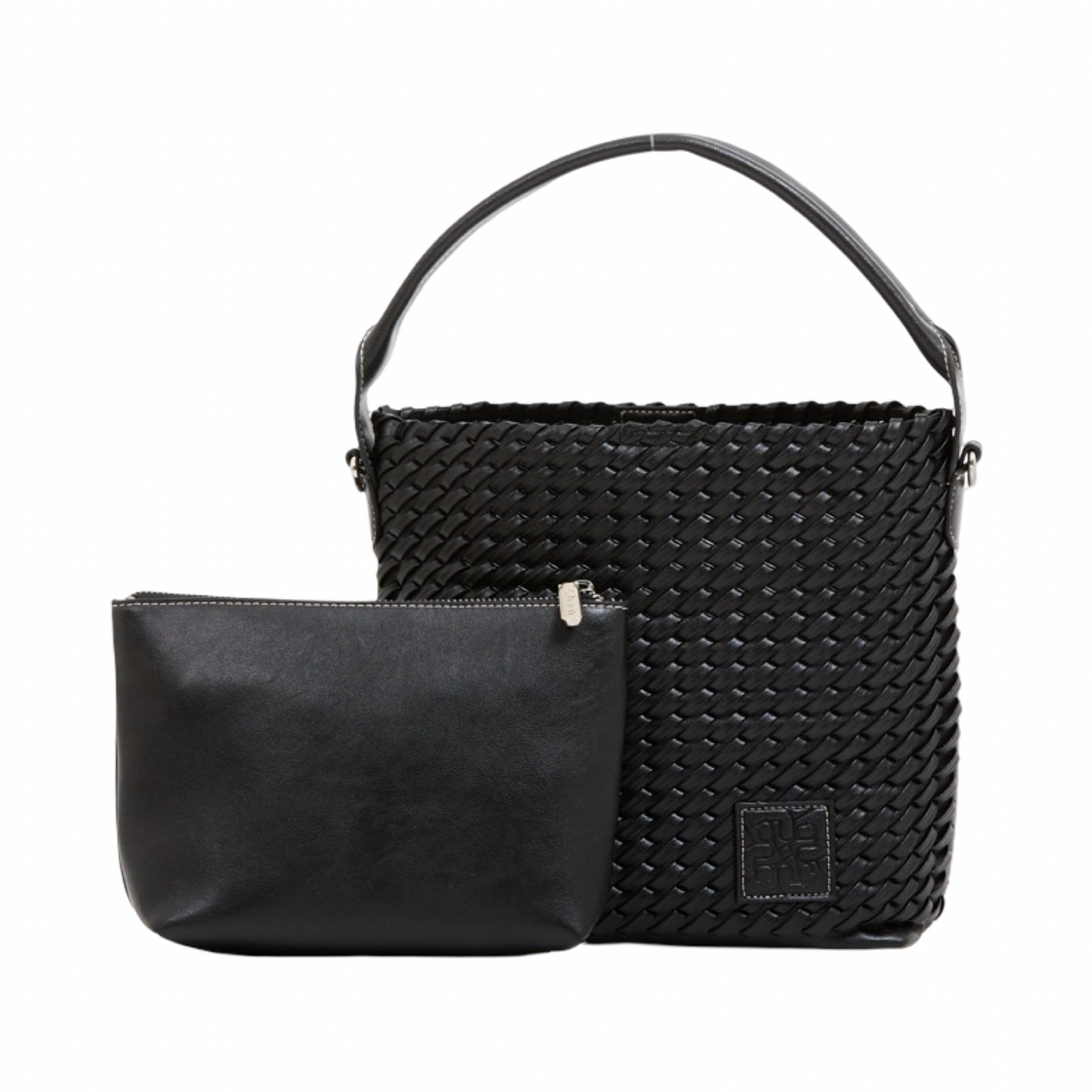 Urban Weave – Woven Tote Bag S – Black