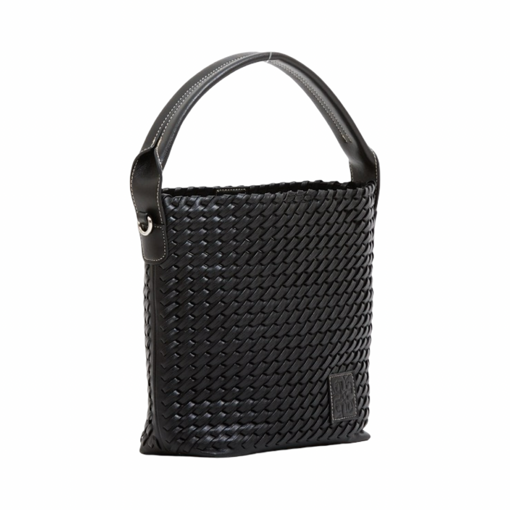 Urban Weave – Woven Tote Bag S – Black