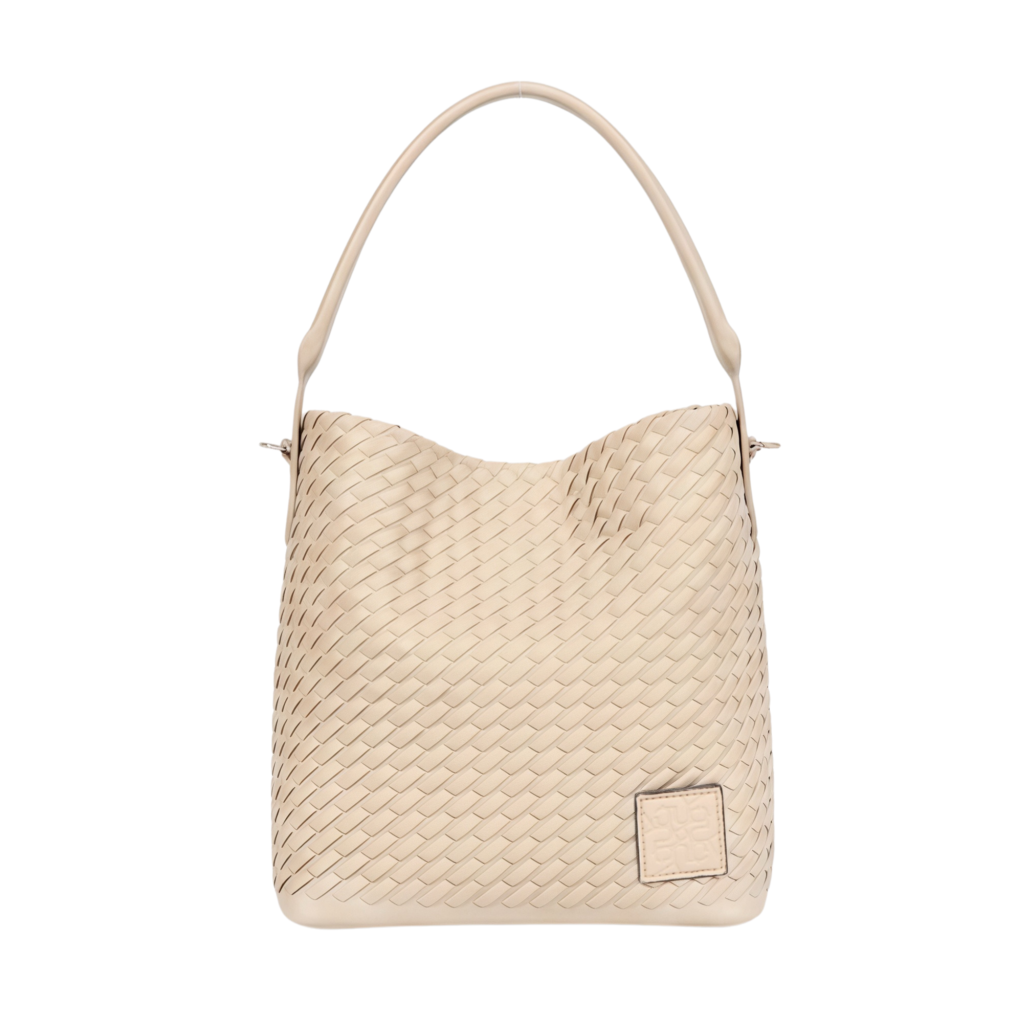 Urban Weave – Woven Tote Bag S – Beige