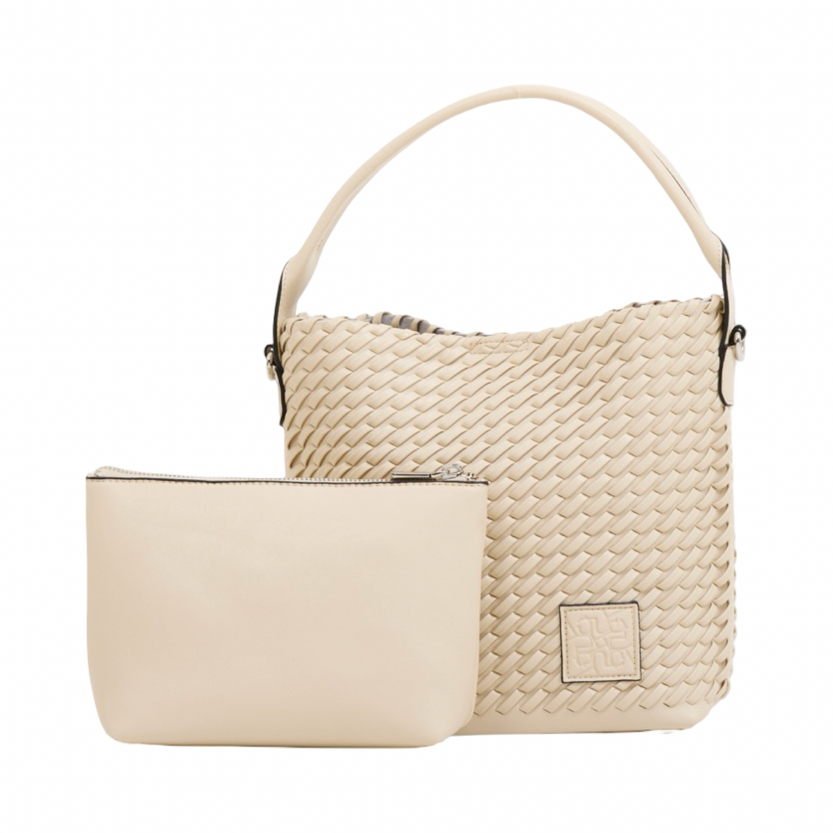 Urban Weave – Woven Tote Bag S – Beige