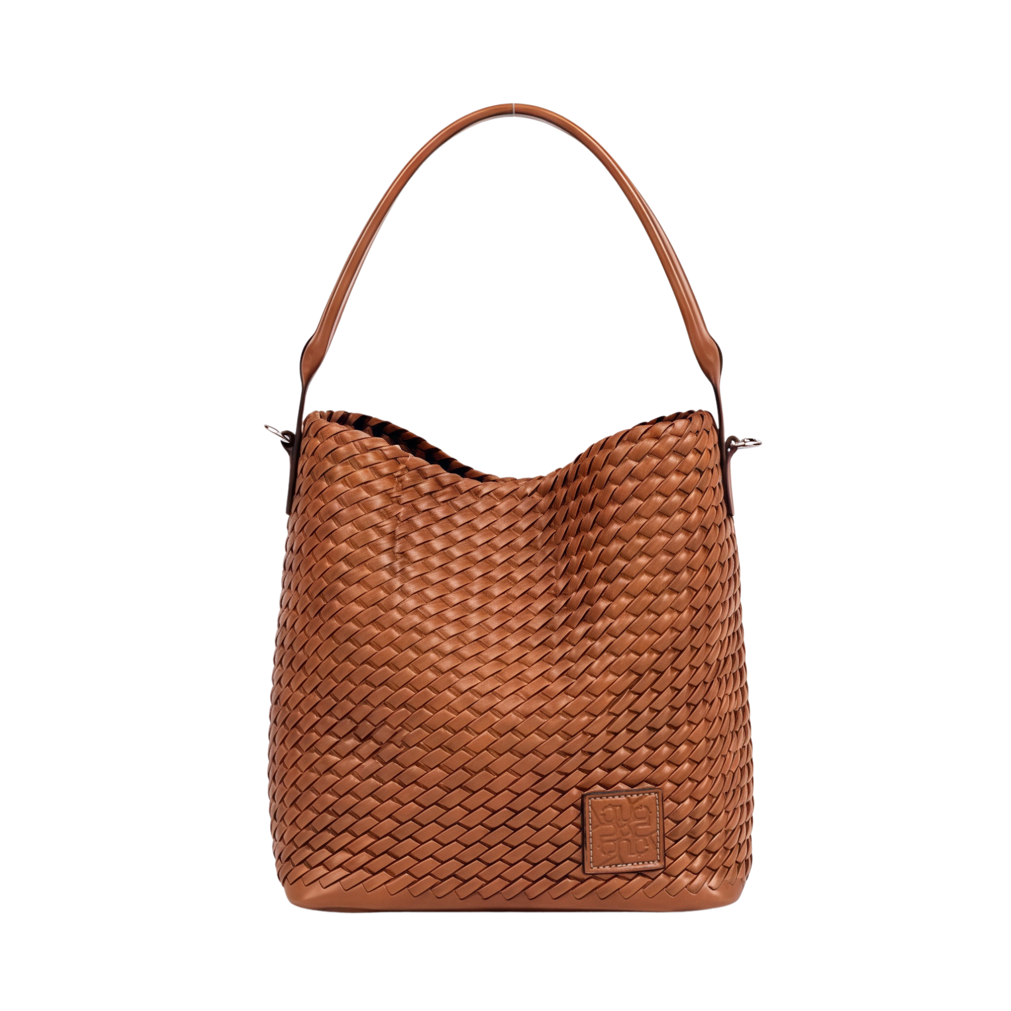 Urban Weave – Woven Tote Bag S – Brown