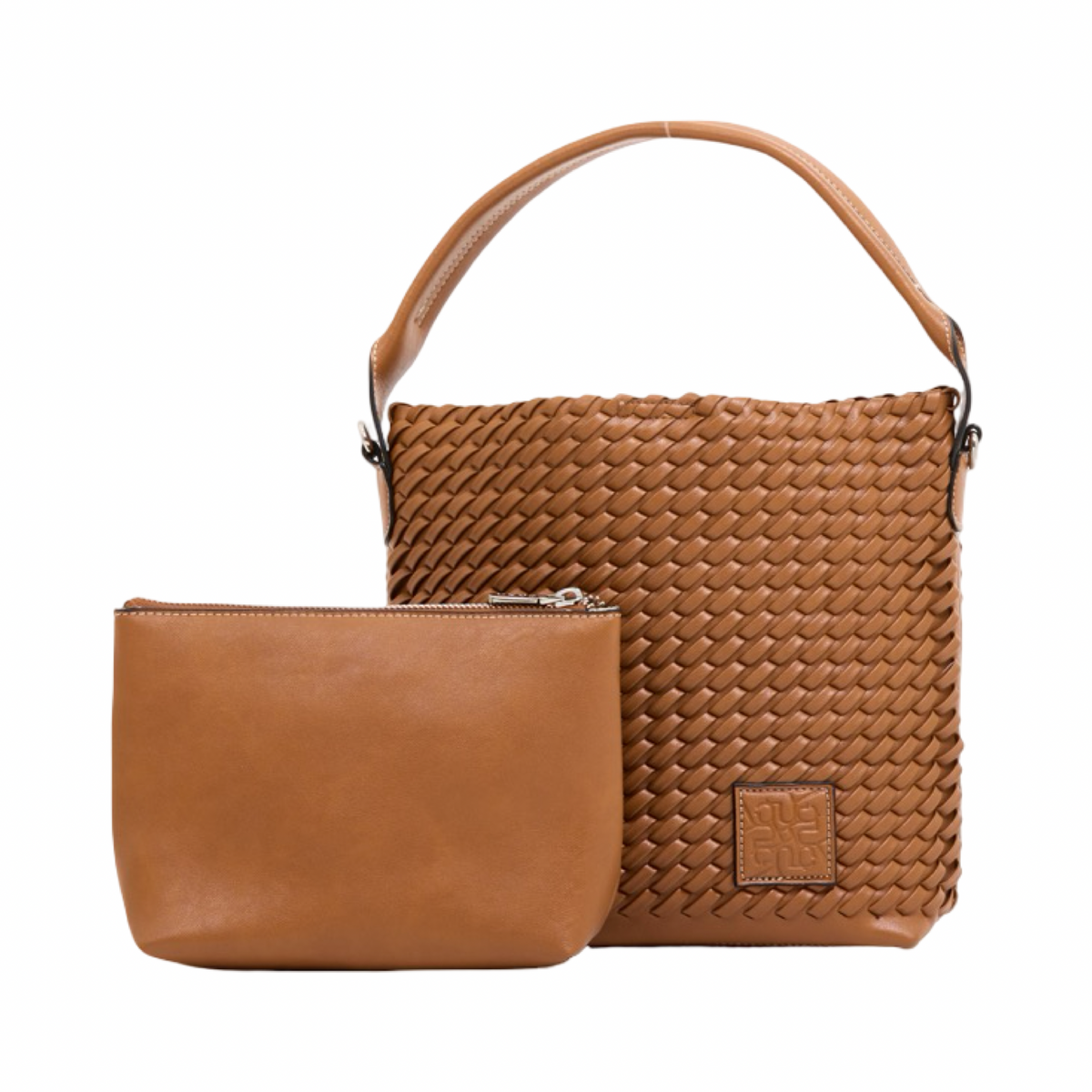 Urban Weave – Woven Tote Bag S – Brown