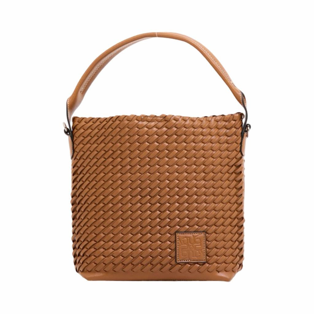 Urban Weave – Woven Tote Bag S – Brown