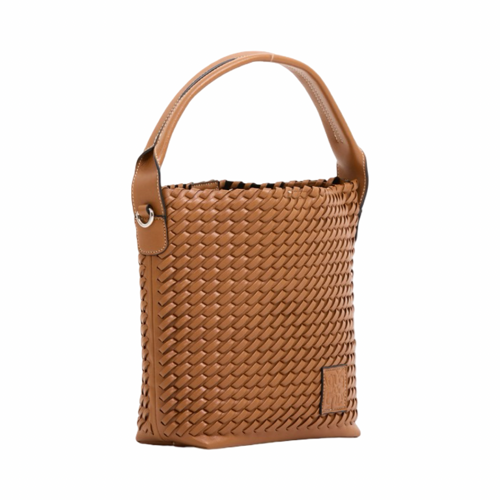 Urban Weave – Woven Tote Bag S – Brown