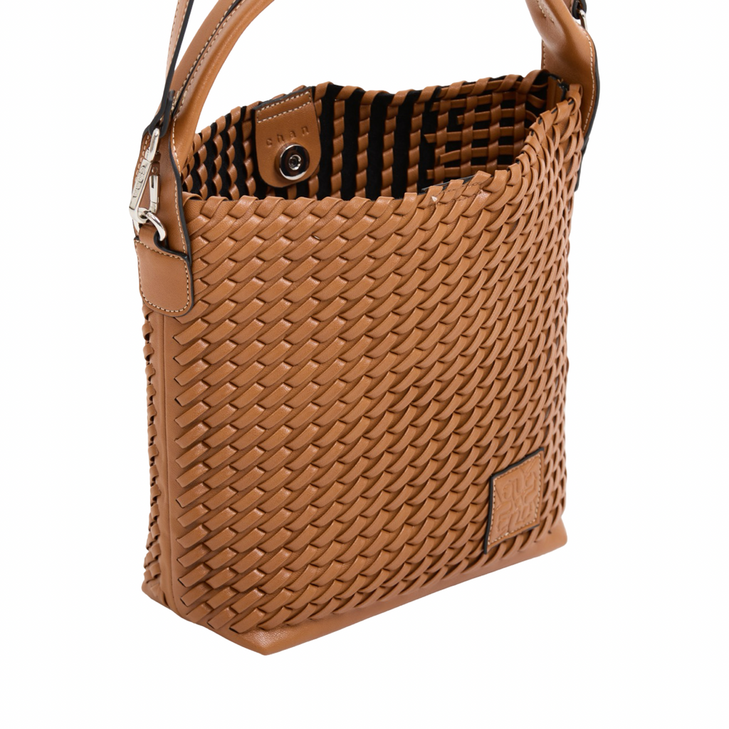 Urban Weave – Woven Tote Bag S – Brown