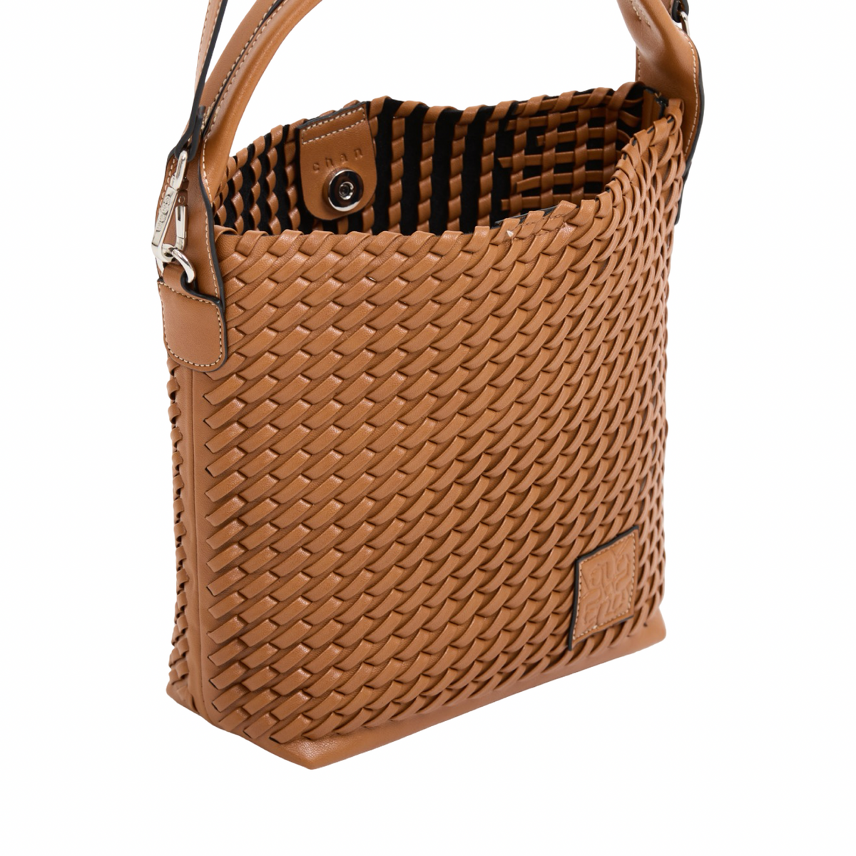 Urban Weave – Woven Tote Bag S – Brown