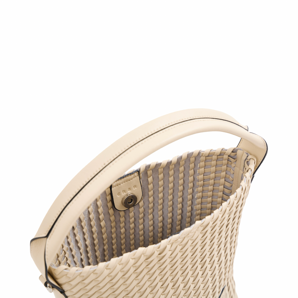 Urban Weave – Woven Tote Bag S – Beige