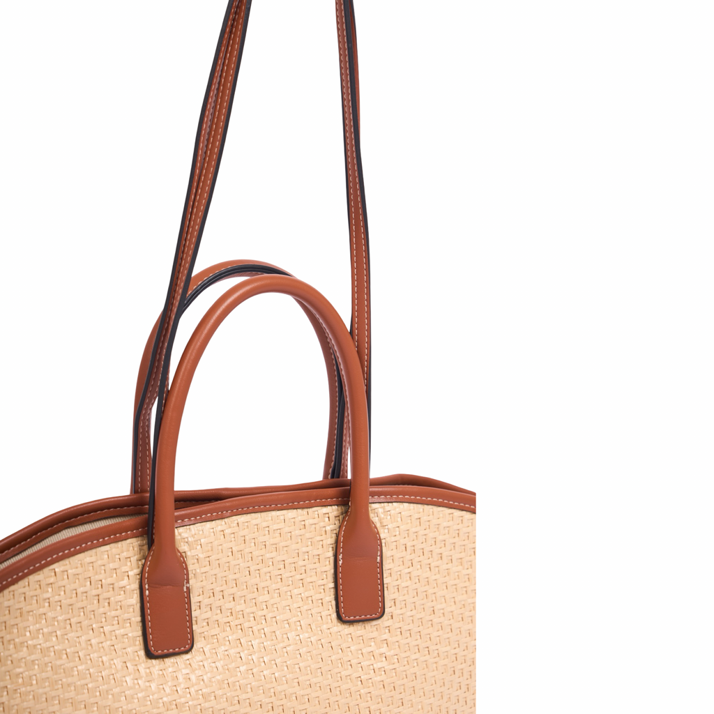 Artisan Vovage – Straw Shoulder Bag – Brown