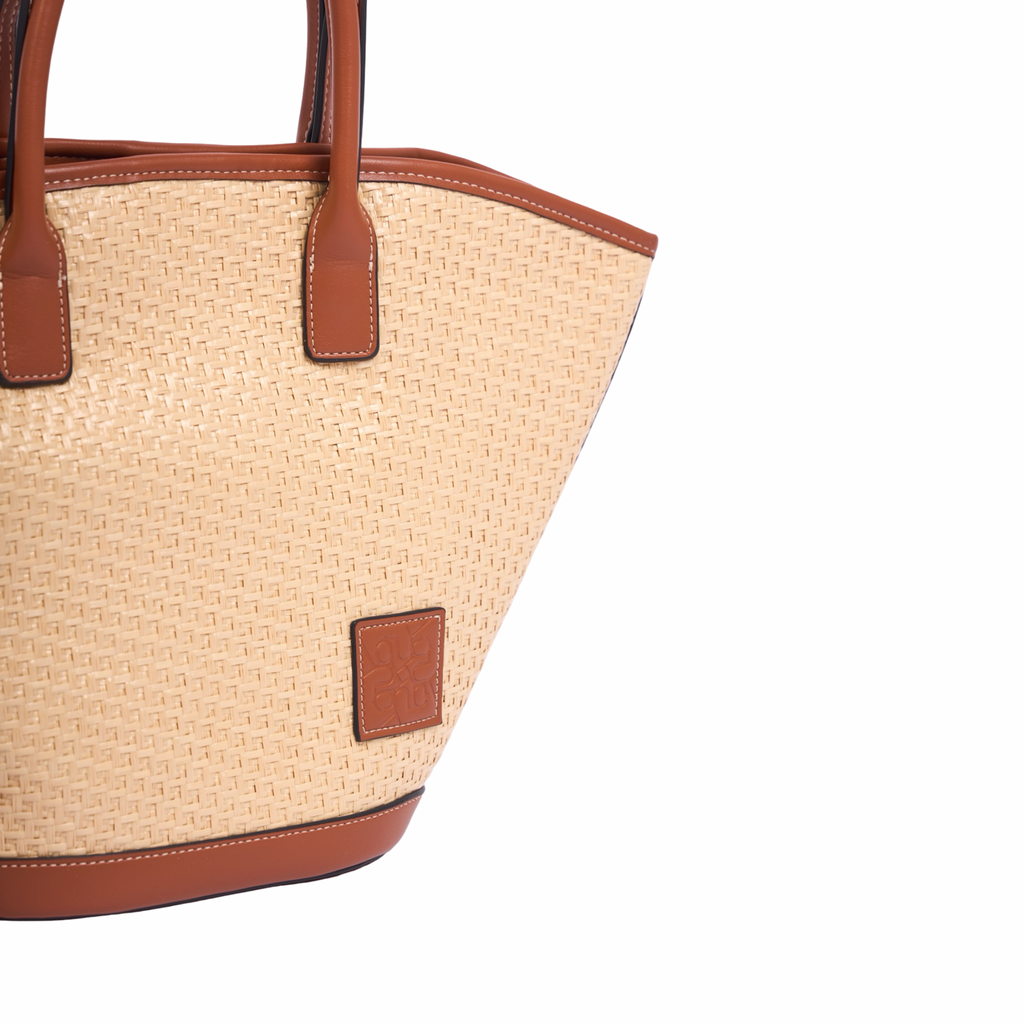 Artisan Vovage – Straw Shoulder Bag – Brown
