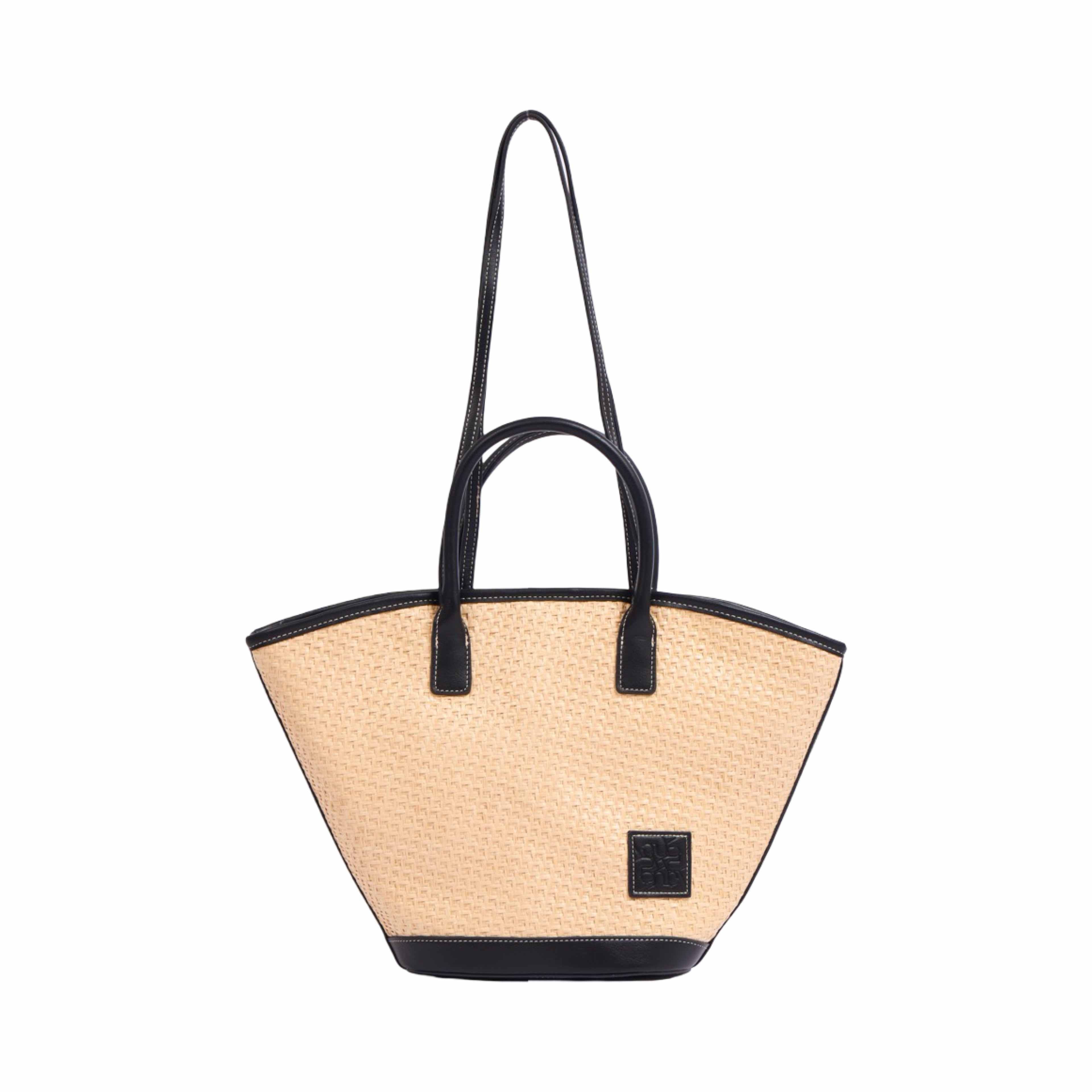 Artisan Vovage – Straw Shoulder Bag – Black