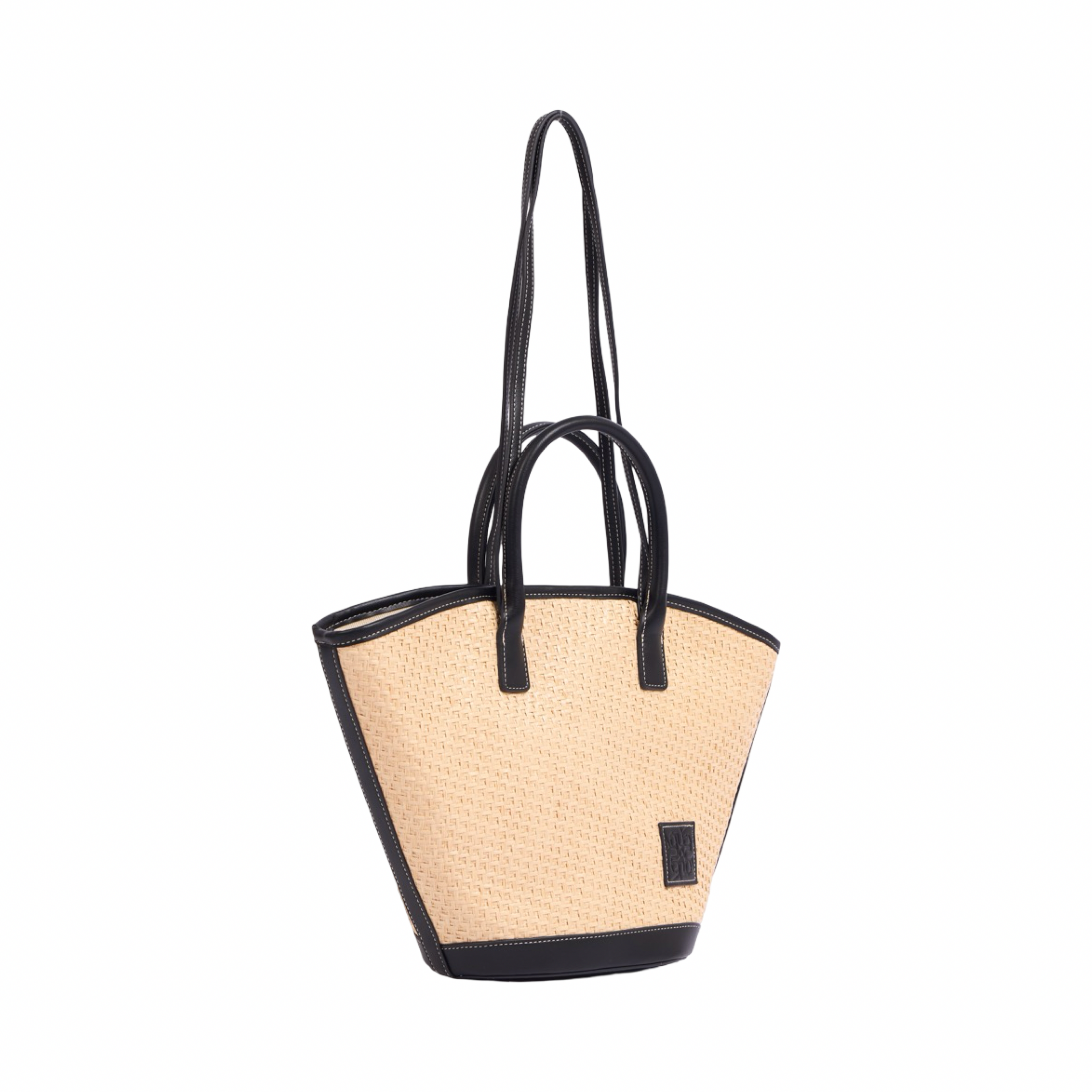 Artisan Vovage – Straw Shoulder Bag – Black