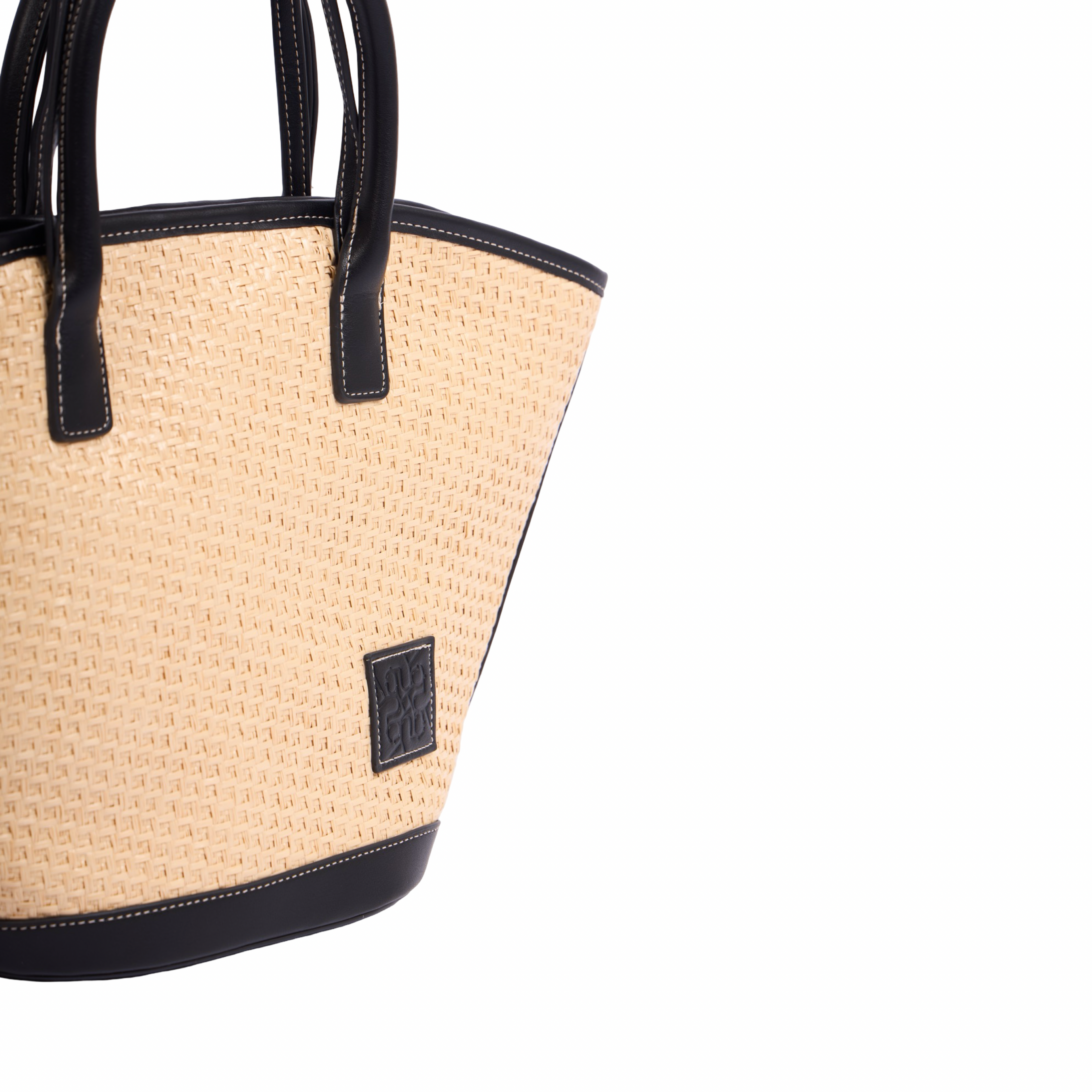 Artisan Vovage – Straw Shoulder Bag – Black