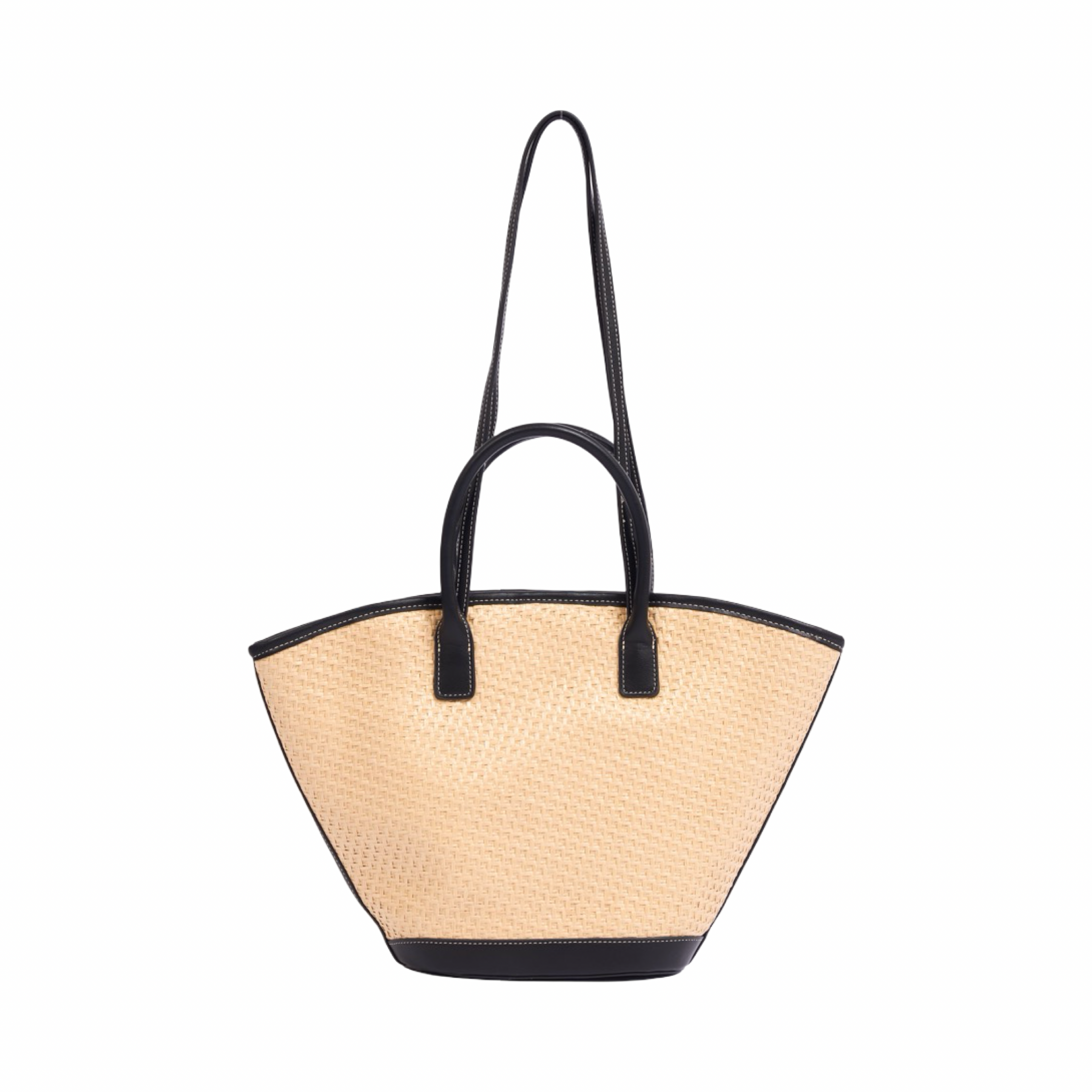 Artisan Vovage – Straw Shoulder Bag – Black