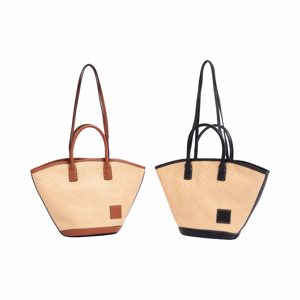Artisan Vovage – Straw Shoulder Bag – Black