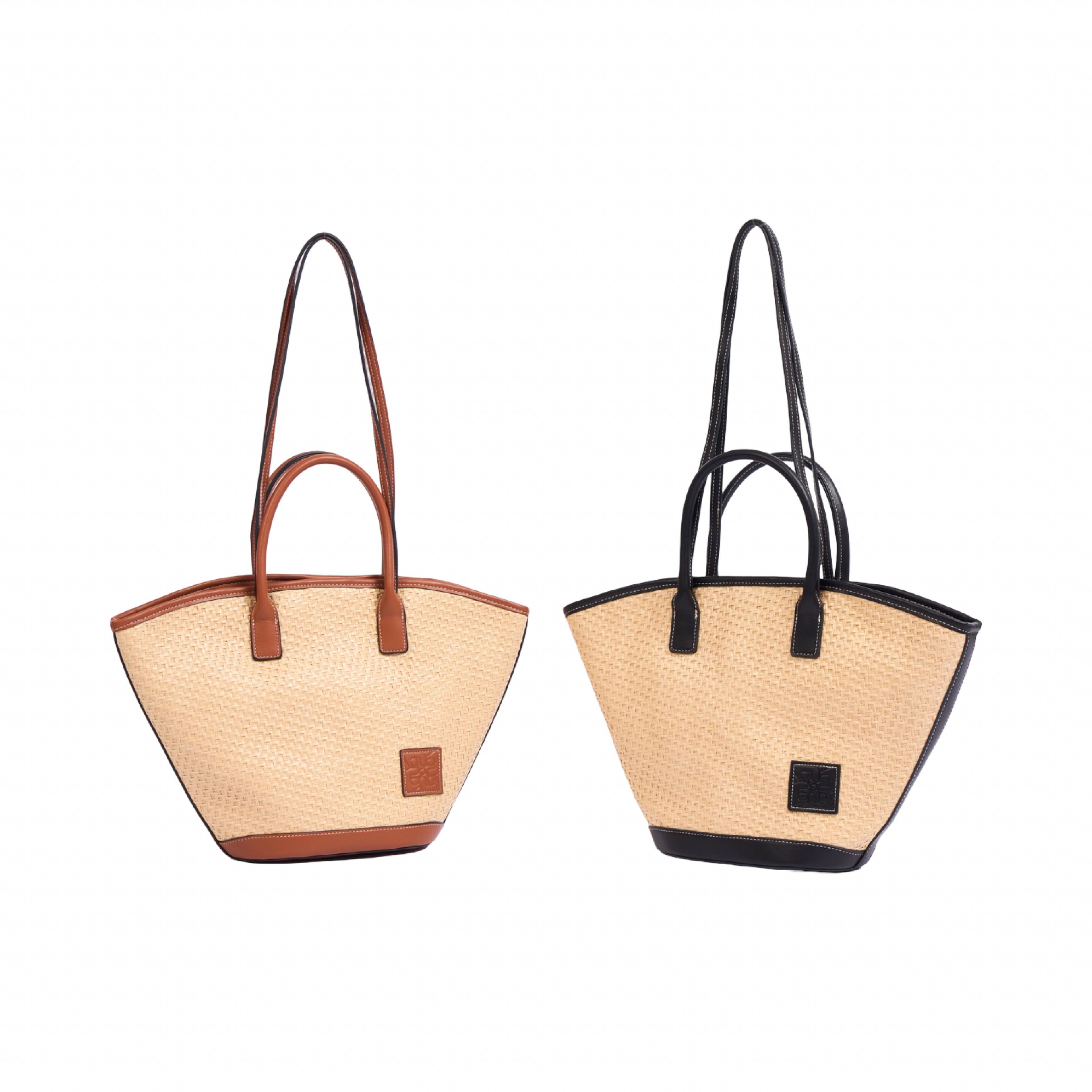 Artisan Vovage – Straw Shoulder Bag – Black