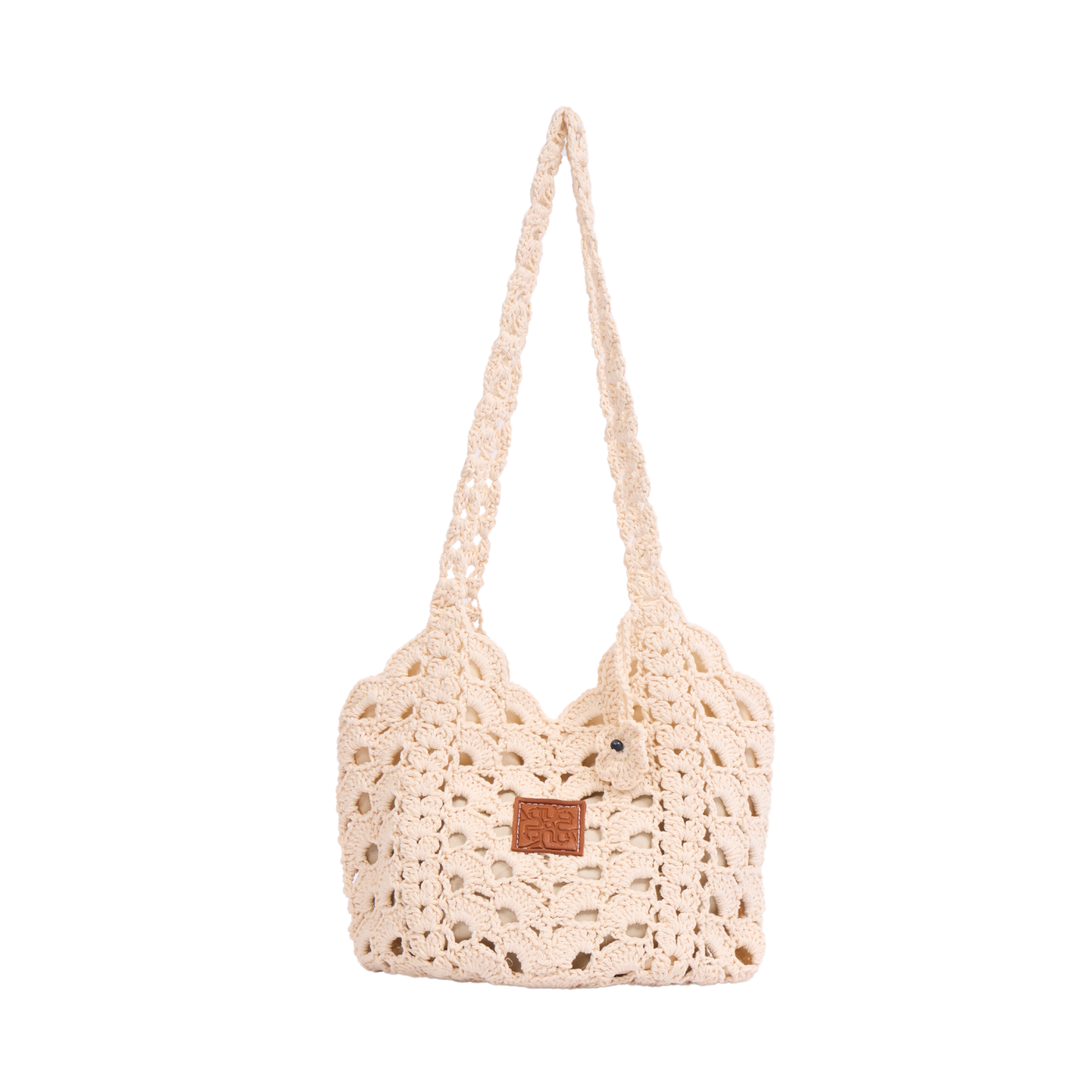 Everyday Earth – Mini Knit Shoulder Bag – White