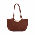 Artisan Leather – Woven Leather Tote Bag M – Brown