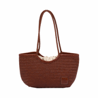 Artisan Leather – Woven Leather Tote Bag M – Brown