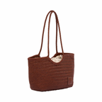 Artisan Leather – Woven Leather Tote Bag M – Brown