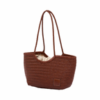 Artisan Leather – Woven Leather Tote Bag M – Brown