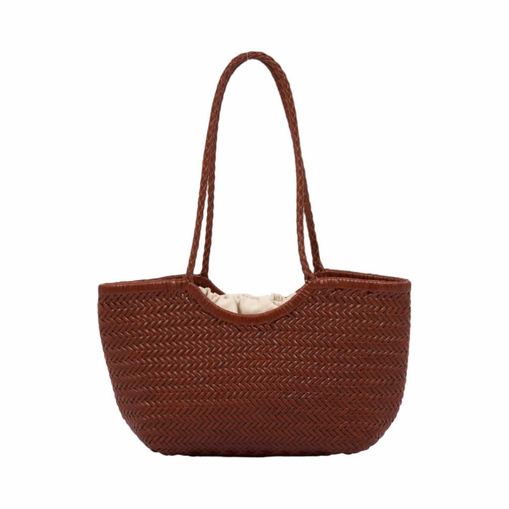 Artisan Leather – Woven Leather Tote Bag M – Brown