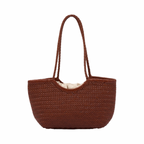 Artisan Leather – Woven Leather Tote Bag M – Brown