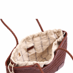 Artisan Leather – Woven Leather Tote Bag M – Brown