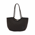 Artisan Leather – Woven Leather Tote Bag M – Black
