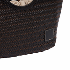 Artisan Leather – Woven Leather Tote Bag M – Black