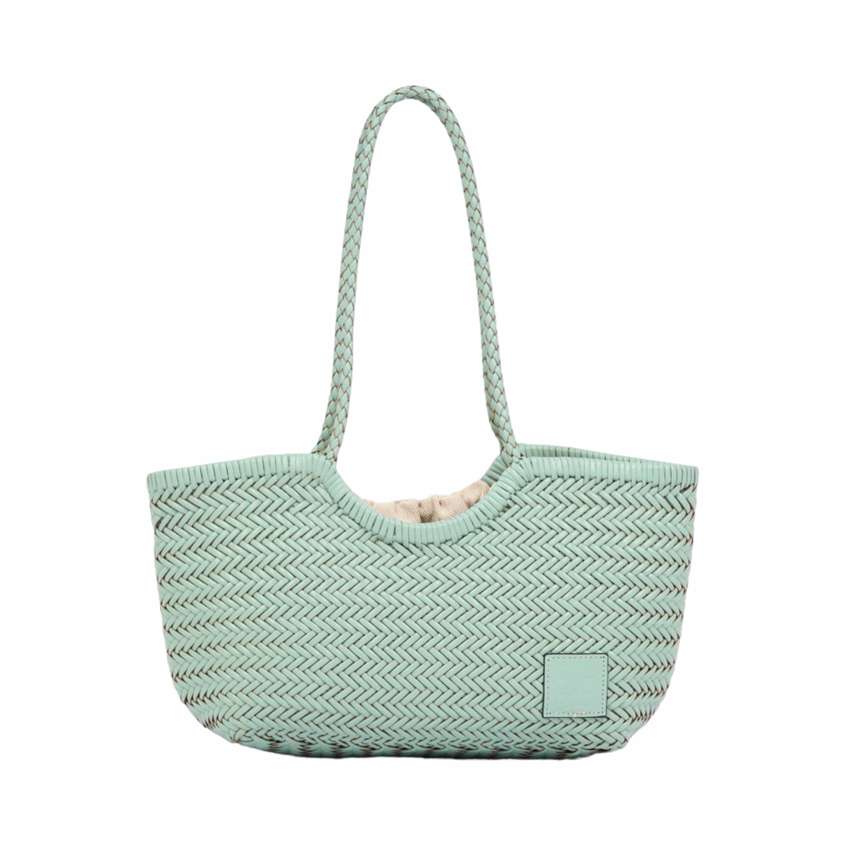Artisan Leather – Woven Leather Tote Bag M – Blue