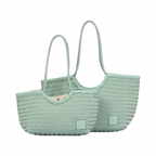 Artisan Leather – Woven Leather Tote Bag M – Blue