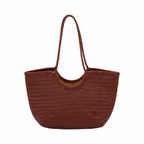 Artisan Leather – Woven Leather Tote Bag L – Brown